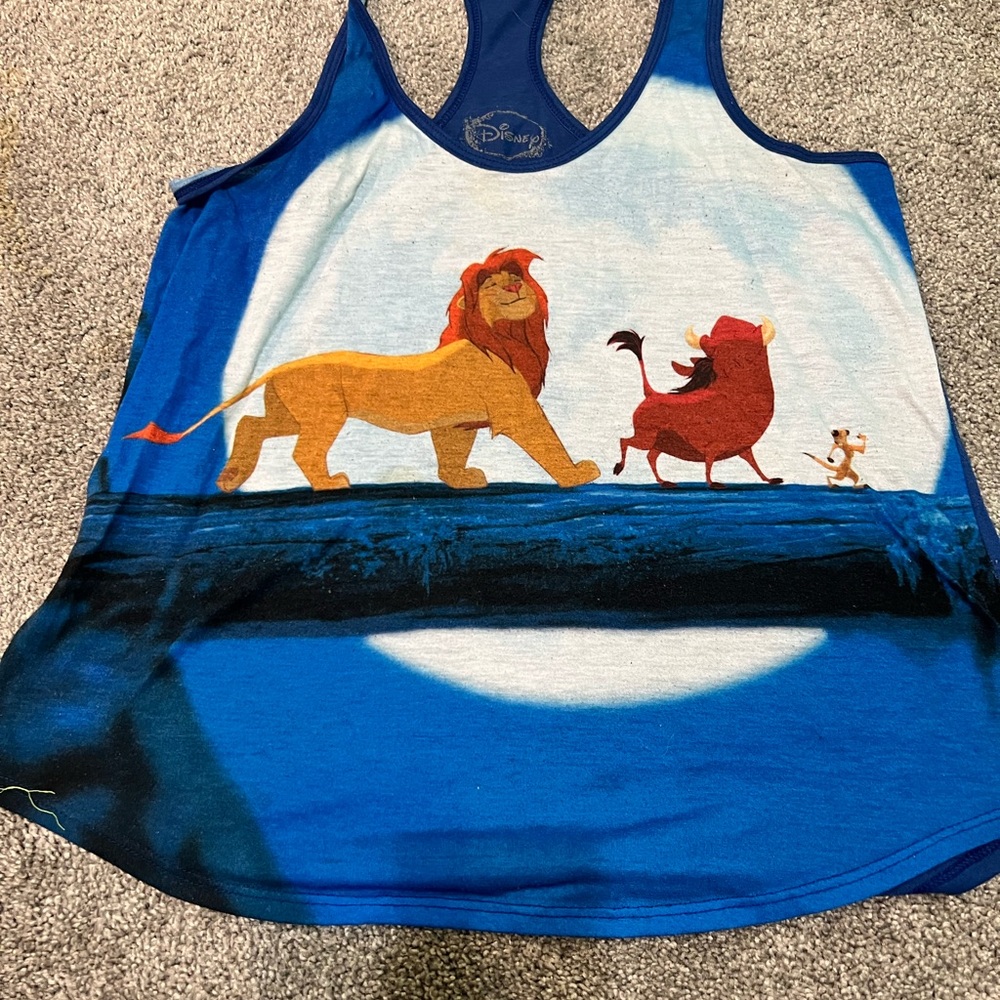Disney Blue Lion King  Tank Top